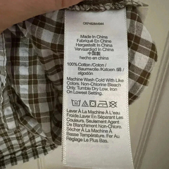 Madewell Seersucker Button Up Top - Picture 4 of 9